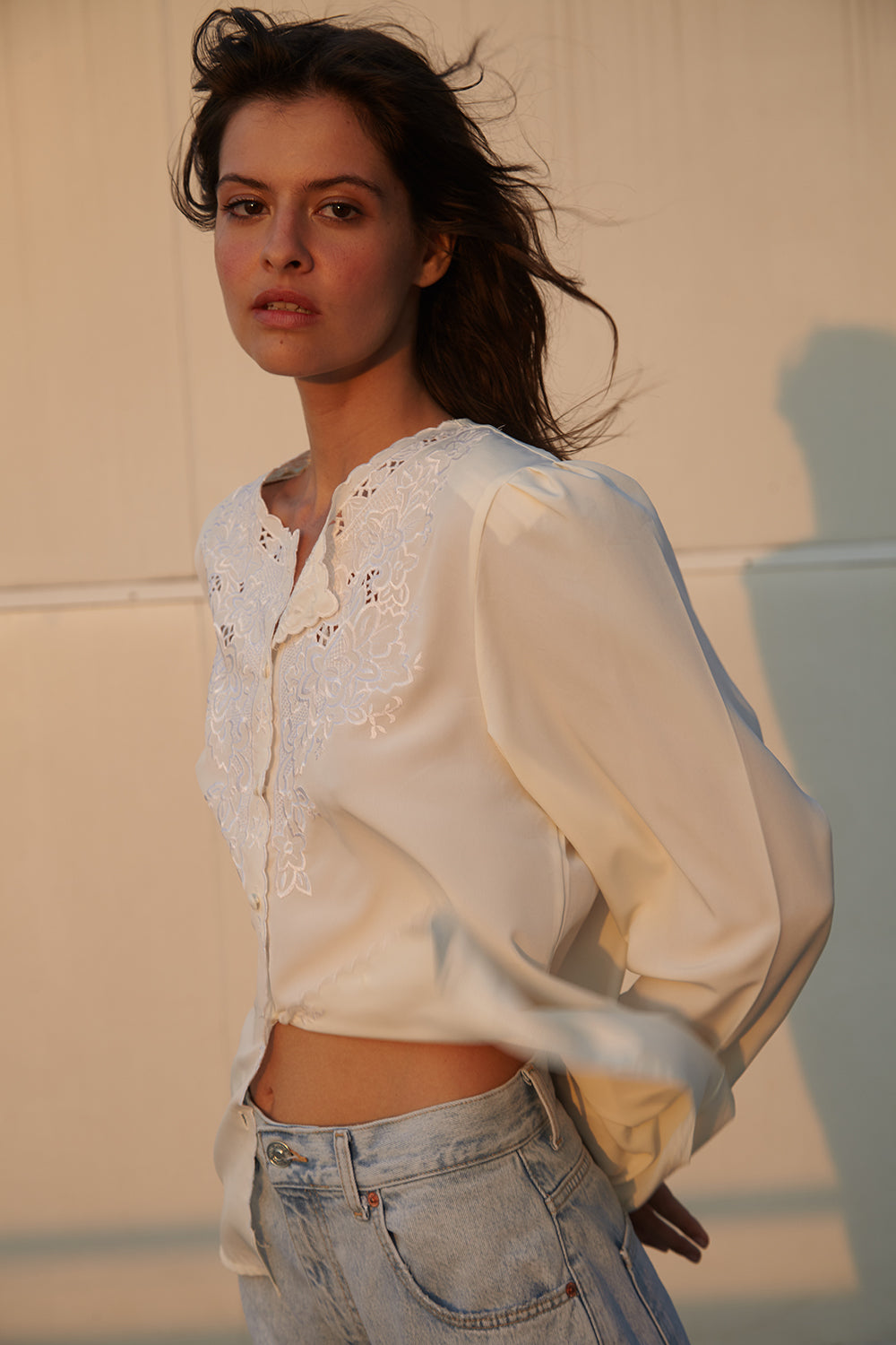 Line Embroidery Shirt