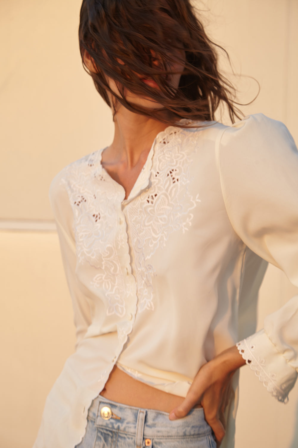 Line Embroidery Shirt