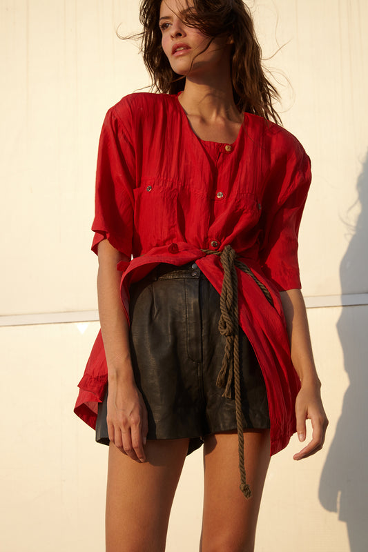 Silk Shoulder Shirt