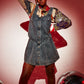 Vestido jeans plissado